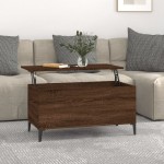 vidaXL Măsuță de cafea, stejar maro, 90x44,5x45 cm, lemn compozit vidaXL Măsuță de cafea, stejar maro, 90x44,5x45 cm, lemn compozit
