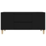 vidaXL Comodă TV, negru, 102x44,5x50 cm, lemn prelucrat