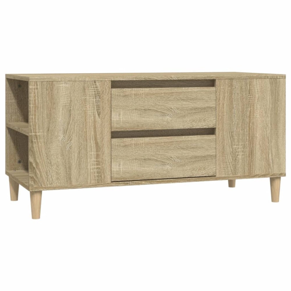 vidaXL Comodă TV, stejar sonoma, 102x44,5x50 cm, lemn prelucrat