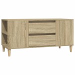 vidaXL Comodă TV, stejar sonoma, 102x44,5x50 cm, lemn prelucrat vidaXL Comodă TV, stejar sonoma, 102x44,5x50 cm, lemn prelucrat