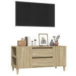 vidaXL Comodă TV, stejar sonoma, 102x44,5x50 cm, lemn prelucrat vidaXL Comodă TV, stejar sonoma, 102x44,5x50 cm, lemn prelucrat