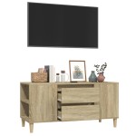 vidaXL Comodă TV, stejar sonoma, 102x44,5x50 cm, lemn prelucrat vidaXL Comodă TV, stejar sonoma, 102x44,5x50 cm, lemn prelucrat