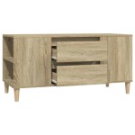 vidaXL Comodă TV, stejar sonoma, 102x44,5x50 cm, lemn prelucrat vidaXL Comodă TV, stejar sonoma, 102x44,5x50 cm, lemn prelucrat
