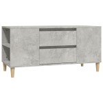 vidaXL Comodă TV, gri beton, 102x44,5x50 cm, lemn prelucrat vidaXL Comodă TV, gri beton, 102x44,5x50 cm, lemn prelucrat