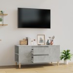 vidaXL Comodă TV, gri beton, 102x44,5x50 cm, lemn prelucrat vidaXL Comodă TV, gri beton, 102x44,5x50 cm, lemn prelucrat