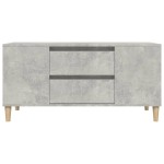 vidaXL Comodă TV, gri beton, 102x44,5x50 cm, lemn prelucrat vidaXL Comodă TV, gri beton, 102x44,5x50 cm, lemn prelucrat