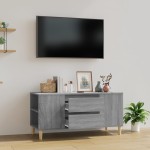 vidaXL Comodă TV, gri sonoma, 102x44,5x50 cm, lemn prelucrat vidaXL Comodă TV, gri sonoma, 102x44,5x50 cm, lemn prelucrat