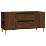 vidaXL Comodă TV, stejar maro, 102x44,5x50 cm, lemn prelucrat