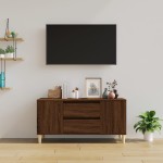 vidaXL Comodă TV, stejar maro, 102x44,5x50 cm, lemn prelucrat