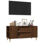 vidaXL Comodă TV, stejar maro, 102x44,5x50 cm, lemn prelucrat