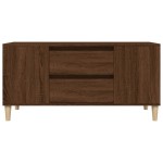 vidaXL Comodă TV, stejar maro, 102x44,5x50 cm, lemn prelucrat