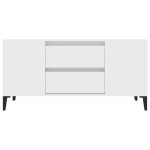 vidaXL Comodă TV, alb, 102x44,5x50 cm, lemn prelucrat