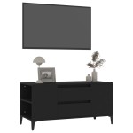vidaXL Comodă TV, negru, 102x44,5x50 cm, lemn prelucrat