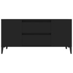 vidaXL Comodă TV, negru, 102x44,5x50 cm, lemn prelucrat