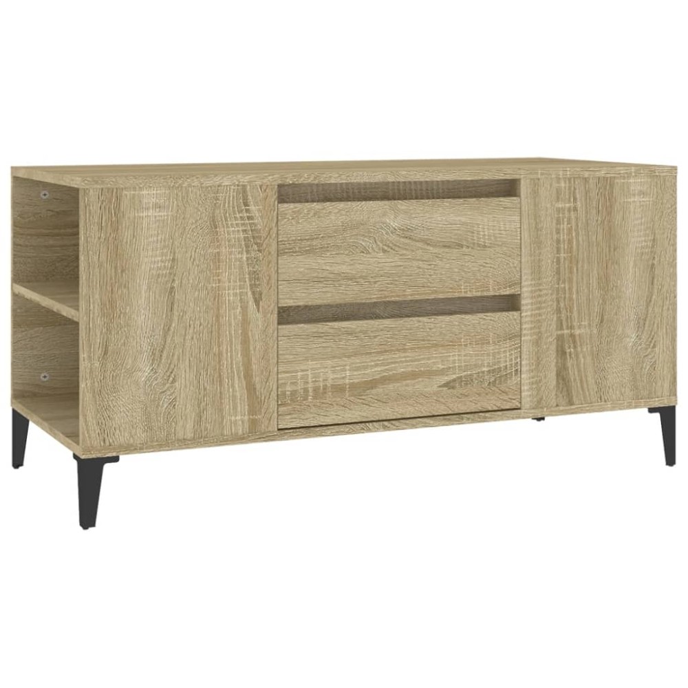 vidaXL Comodă TV, stejar sonoma, 102x44,5x50 cm, lemn prelucrat