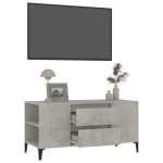 vidaXL Comodă TV, gri beton, 102x44,5x50 cm, lemn prelucrat vidaXL Comodă TV, gri beton, 102x44,5x50 cm, lemn prelucrat