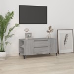 vidaXL Comodă TV, gri sonoma, 102x44,5x50 cm, lemn prelucrat vidaXL Comodă TV, gri sonoma, 102x44,5x50 cm, lemn prelucrat
