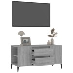 vidaXL Comodă TV, gri sonoma, 102x44,5x50 cm, lemn prelucrat vidaXL Comodă TV, gri sonoma, 102x44,5x50 cm, lemn prelucrat
