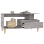 vidaXL Măsuță de cafea, gri sonoma, 90x49x45 cm, lemn compozit vidaXL Măsuță de cafea, gri sonoma, 90x49x45 cm, lemn compozit