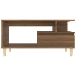 vidaXL Măsuță de cafea, stejar maro, 90x49x45 cm, lemn prelucrat vidaXL Măsuță de cafea, stejar maro, 90x49x45 cm, lemn prelucrat