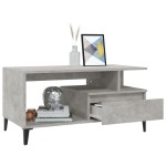 vidaXL Măsuță de cafea, gri beton, 90x49x45 cm, lemn prelucrat