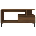 vidaXL Măsuță de cafea, stejar maro, 90x49x45 cm, lemn prelucrat vidaXL Măsuță de cafea, stejar maro, 90x49x45 cm, lemn prelucrat