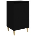 vidaXL Noptieră, negru, 40x35x70 cm, lemn prelucrat