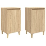 vidaXL Noptiere, 2 buc., stejar sonoma, 40x35x70 cm, lemn prelucrat vidaXL Noptiere, 2 buc., stejar sonoma, 40x35x70 cm, lemn prelucrat