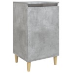 vidaXL Noptieră, gri beton, 40x35x70 cm, lemn prelucrat