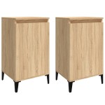 vidaXL Noptiere, 2 buc., stejar sonoma, 40x35x70 cm, lemn prelucrat vidaXL Noptiere, 2 buc., stejar sonoma, 40x35x70 cm, lemn prelucrat