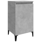 vidaXL Noptieră, gri beton, 40x35x70 cm, lemn prelucrat
