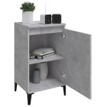 vidaXL Noptieră, gri beton, 40x35x70 cm, lemn prelucrat