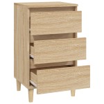 vidaXL Noptieră, stejar sonoma, 40x35x70 cm, lemn prelucrat vidaXL Noptieră, stejar sonoma, 40x35x70 cm, lemn prelucrat
