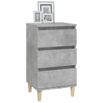vidaXL Noptieră, gri beton, 40x35x70 cm, lemn prelucrat