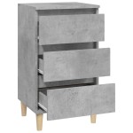 vidaXL Noptieră, gri beton, 40x35x70 cm, lemn prelucrat