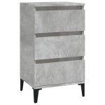 vidaXL Noptieră, gri beton, 40x35x70 cm, lemn prelucrat