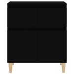 vidaXL Servantă, negru, 60x35x70 cm, lemn prelucrat