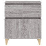 vidaXL Servantă, sonoma gri, 60x35x70 cm, lemn prelucrat