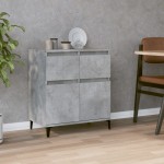 vidaXL Servantă, gri beton, 60x35x70 cm, lemn prelucrat vidaXL Servantă, gri beton, 60x35x70 cm, lemn prelucrat
