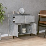 vidaXL Servantă, gri beton, 60x35x70 cm, lemn prelucrat vidaXL Servantă, gri beton, 60x35x70 cm, lemn prelucrat