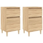 vidaXL Noptiere, 2 buc., stejar sonoma, 40x35x70 cm, lemn prelucrat vidaXL Noptiere, 2 buc., stejar sonoma, 40x35x70 cm, lemn prelucrat