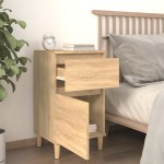vidaXL Noptiere, 2 buc., stejar sonoma, 40x35x70 cm, lemn prelucrat vidaXL Noptiere, 2 buc., stejar sonoma, 40x35x70 cm, lemn prelucrat