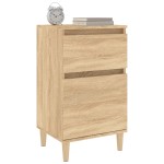 vidaXL Noptiere, 2 buc., stejar sonoma, 40x35x70 cm, lemn prelucrat vidaXL Noptiere, 2 buc., stejar sonoma, 40x35x70 cm, lemn prelucrat