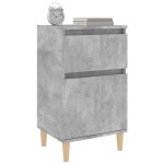 vidaXL Noptiere, 2 buc., gri beton, 40x35x70 cm vidaXL Noptiere, 2 buc., gri beton, 40x35x70 cm