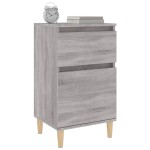 vidaXL Noptiere, 2 buc., gri sonoma, 40x35x70 cm vidaXL Noptiere, 2 buc., gri sonoma, 40x35x70 cm