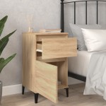 vidaXL Noptiere, 2 buc., stejar sonoma, 40x35x70 cm, lemn prelucrat vidaXL Noptiere, 2 buc., stejar sonoma, 40x35x70 cm, lemn prelucrat
