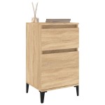 vidaXL Noptiere, 2 buc., stejar sonoma, 40x35x70 cm, lemn prelucrat vidaXL Noptiere, 2 buc., stejar sonoma, 40x35x70 cm, lemn prelucrat