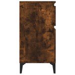 vidaXL Noptiere, 2 buc., stejar afumat, 40x35x70 cm