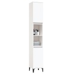 vidaXL Dulap de baie, alb, 30x30x190 cm, lemn prelucrat