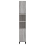vidaXL Dulap de baie, gri sonoma, 30x30x190 cm, lemn prelucrat vidaXL Dulap de baie, gri sonoma, 30x30x190 cm, lemn prelucrat